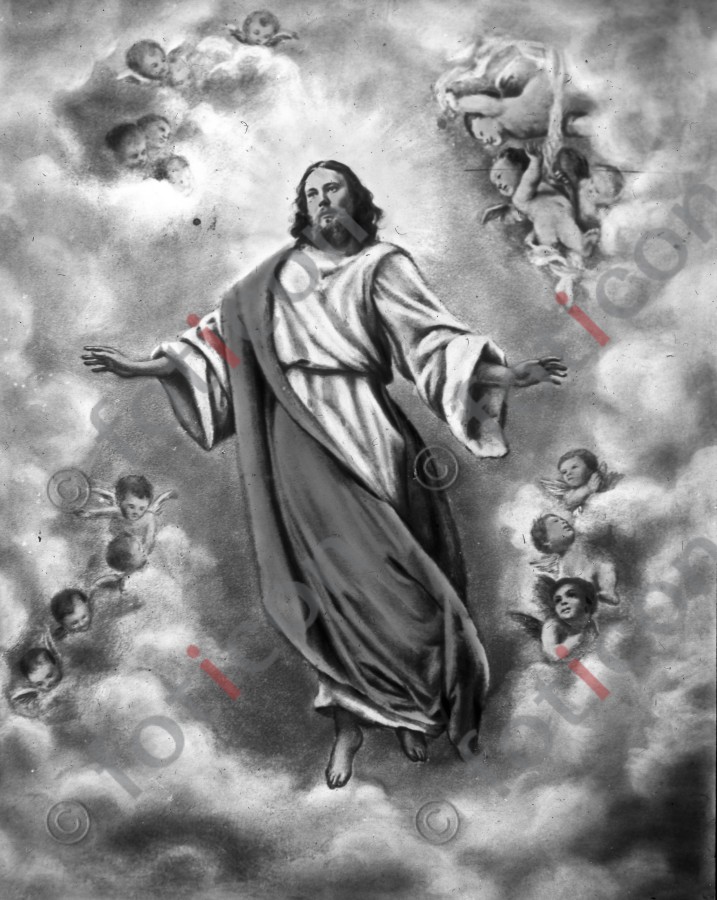 Christi Himmelfahrt | The Ascension of Christ - Foto simon-134-076-sw.jpg | foticon.de - Bilddatenbank für Motive aus Geschichte und Kultur